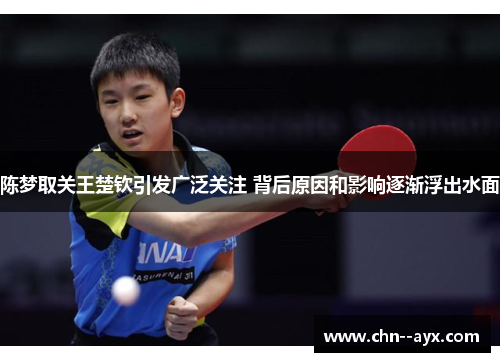 陈梦取关王楚钦引发广泛关注 背后原因和影响逐渐浮出水面