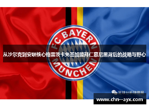 从沙尔克到安联核心格雷茨卡免签加盟拜仁慕尼黑背后的战略与野心 从沙尔克到安联核心格雷茨卡免签加盟拜仁慕尼黑背后的战略与野心